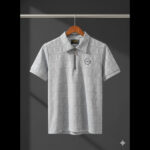 Premium Jacquard Zip Polo T-Shirt – Smart & Stylish Look