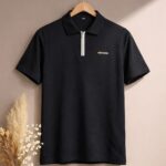 কমফোর্টেবল ও স্টাইলিশ ব্ল্যাক পোলো টি-শার্ট